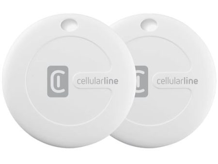 Localizador Bluetooth Cellularline Tracy para iOS - Pack 2 unidades - Branco Online Sale