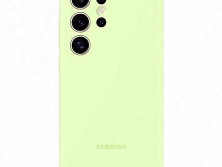 Capa de Silicone Samsung para Samsung Galaxy S24 Ultra - Verde Lima Online now