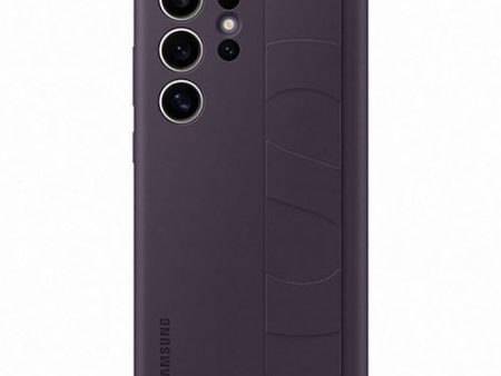 Capa de Silicone com Fita Samsung para Samsung Galaxy S24 Ultra - Violeta Escuro For Cheap