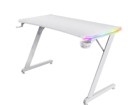 Mesa Gaming Trust GXT 709W Luminus RGB - Branca Fashion