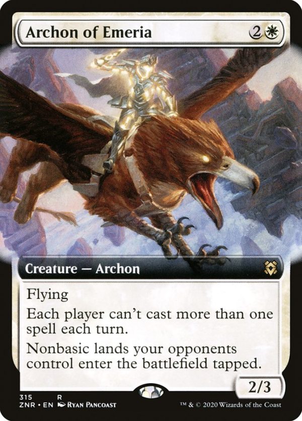 Archon of Emeria (Extended Art) [Zendikar Rising] Online now