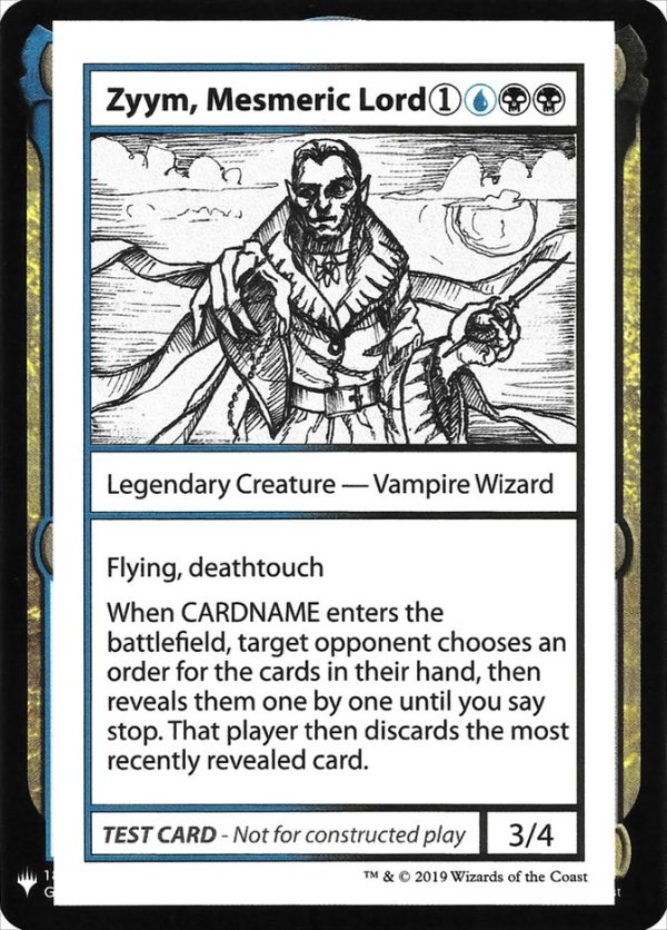 Zyym, Mesmeric Lord [Mystery Booster Playtest Cards] Cheap