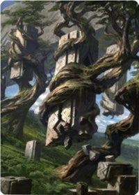 Forest 2 Art Card [Zendikar Rising Art Series] Discount