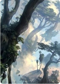 Forest 1 Art Card [Zendikar Rising Art Series] on Sale