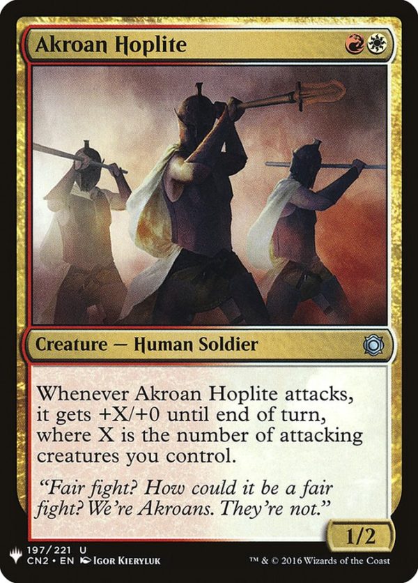 Akroan Hoplite [Mystery Booster] For Cheap